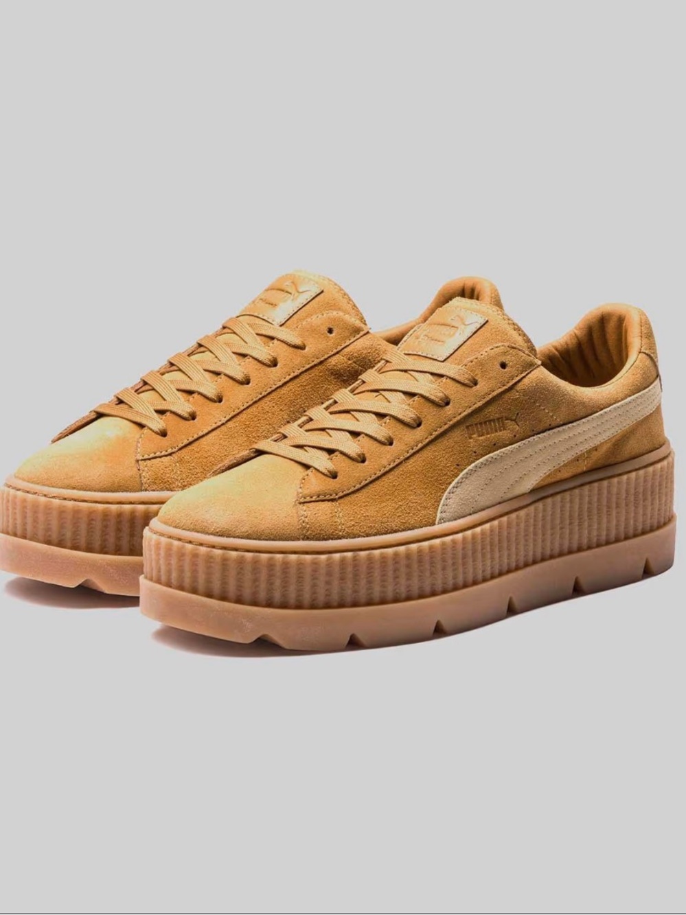 FENTY x  PUMA Cleated Creeper Suede Platform Sneakers - Women’s Size 9